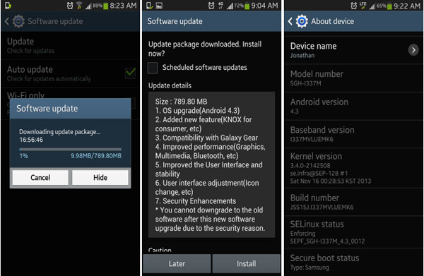 update android os version