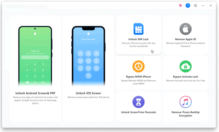 select unlock sim lock