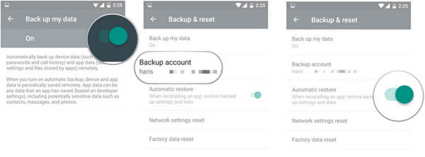 how to restore android phone from google backup