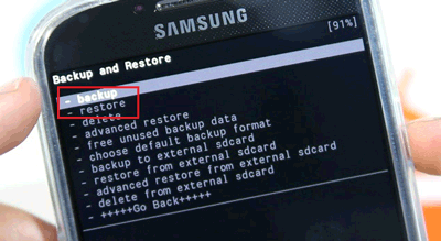 backup and restore android system with android system recovery