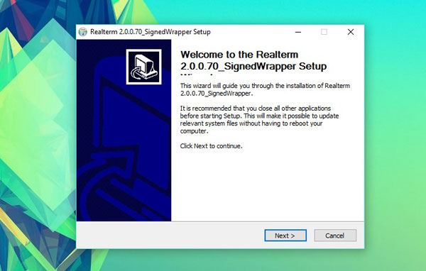 install realterm 