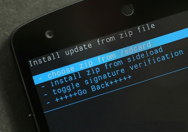 install zip from sd card