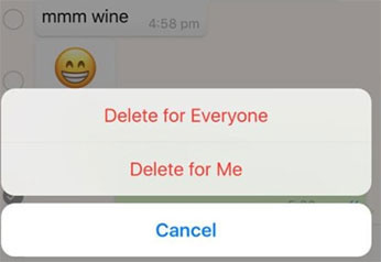 how to delete photos from whatsapp chats