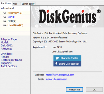 how to recover data from sandisk usb drive with diskgenius