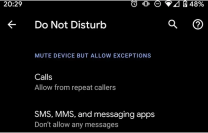 disable dont disturb mode