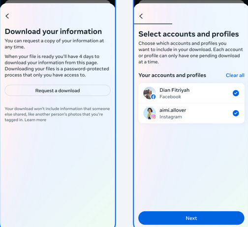 recover deleted instagram messages via instagram data