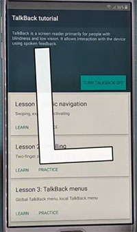 draw l on oppo screen
