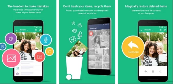 best photo recovery app - dumpster recycle bin