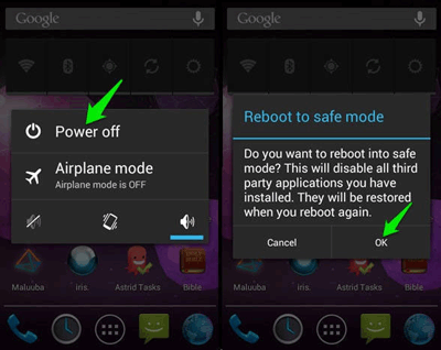 how to get into a locked samsung phone in safe mode