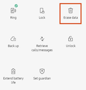 how to reset samsung tablet using find my mobile