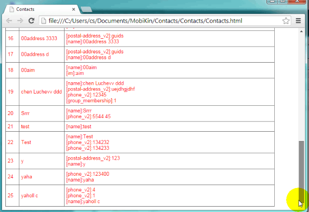 view deleted contacts