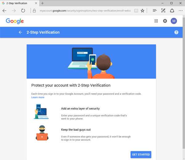 secure google account