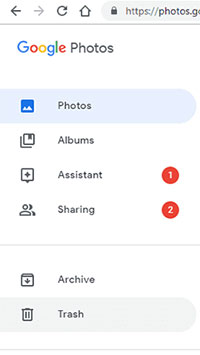 use google photos web to fix google photos not showing all photos