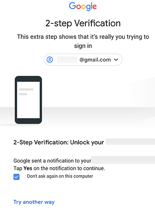 google account recovery via trying another way