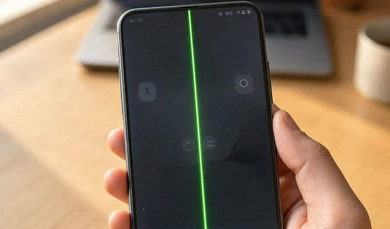green line on android phone screen