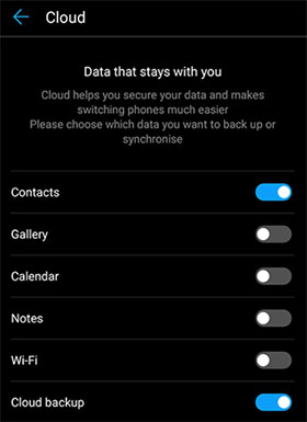 enable contacts sync