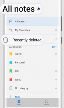 recover deleted notes on huawei from recently deleted