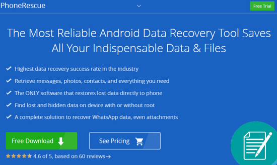 imobie phonerescue for android review