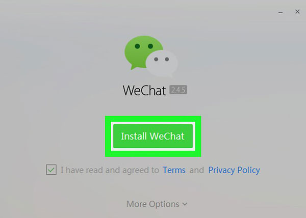 reinstall wechat