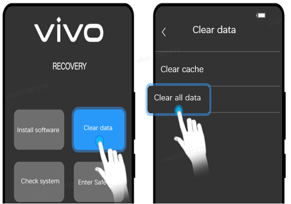 factory reset iqoo phone via recovery mode
