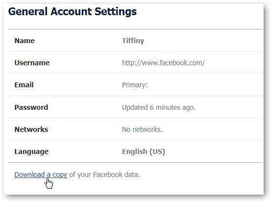 download a copy of facebook data