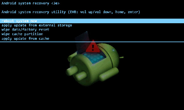 how to get out of android recovery mode directly