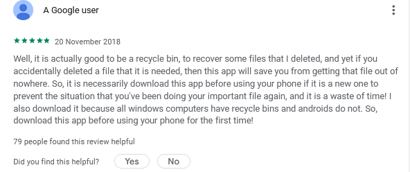positive review of recycle master