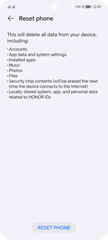factory reset honor phone from settings