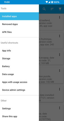 how to see recently deleted apps on android with app manager