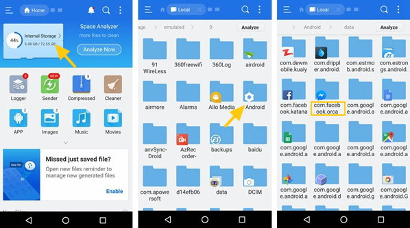 recover deleted facebook messages on android from android phone memory