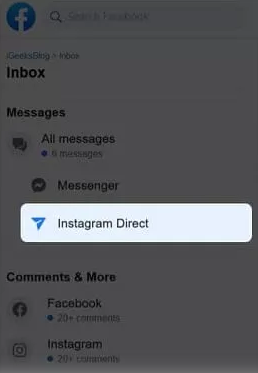 how to see deleted messages on instagram via facebook account