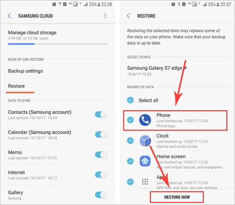 how to transfer data from tablet to tablet via samsung cloud