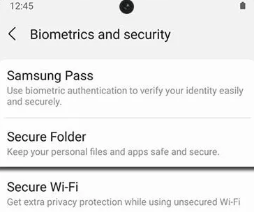 how to access hidden photos on android via secure folder