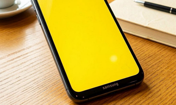 samsung yellow screen