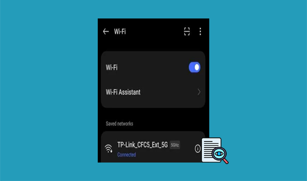 see a saved wifi password on android