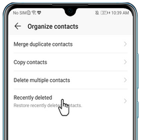 sim card data recovery for honor via recently deleted