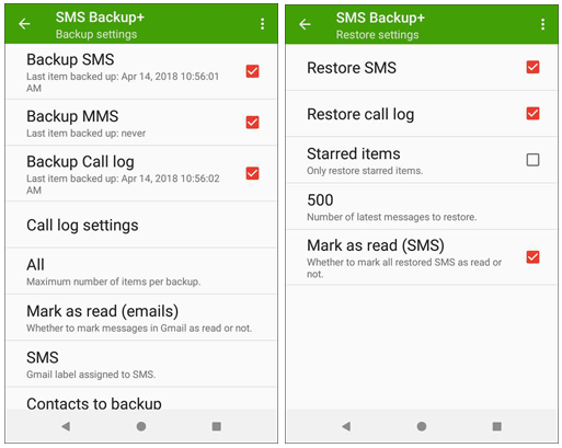 retrieve deleted texts from lg phone with sms backup plus app