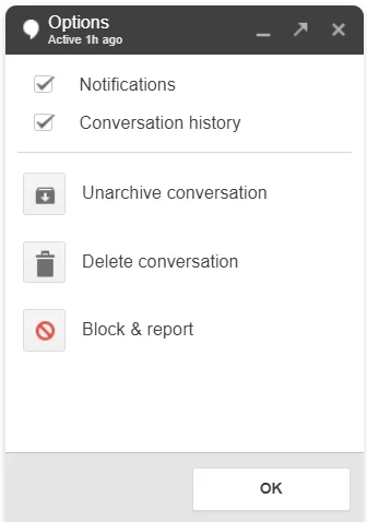 recover deleted google hangout chat history by unarchiving them