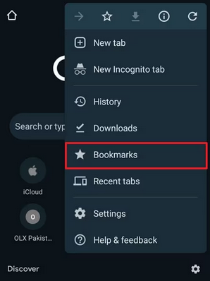 how to recover deleted bookmarks chrome android via undo deletion