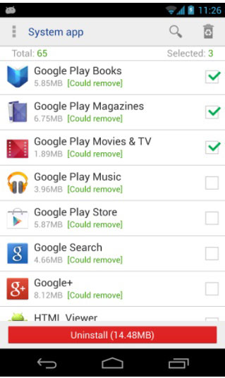 remove google play service from android