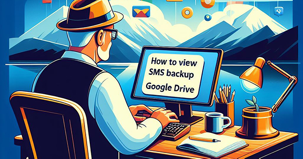 how to view sms backup on google drive