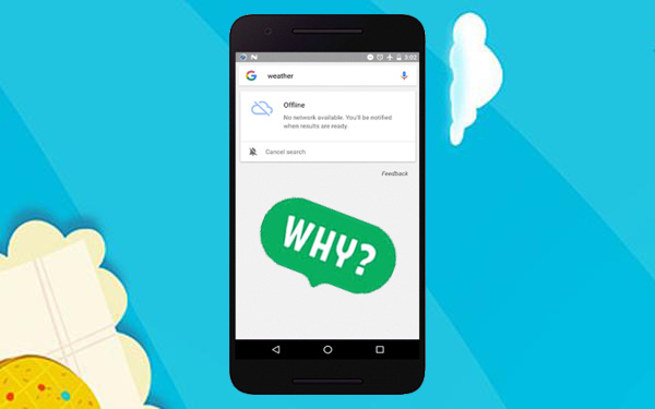 why is my android phone offline