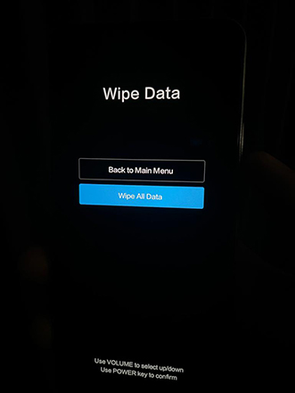 factory reset redmi phone via recovery mode