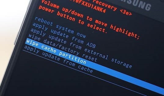 wipe cache partition on samsung