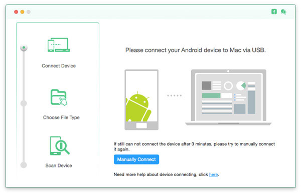 launch android data recovery for mac