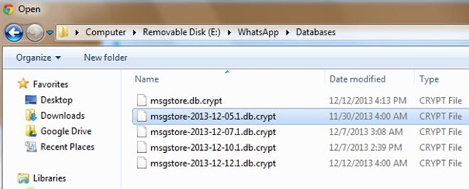 backup whatsapp on samsung via file explorer