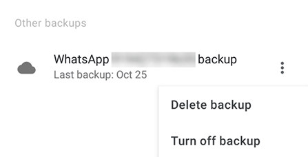 how to delete whatsapp backup from google drive app