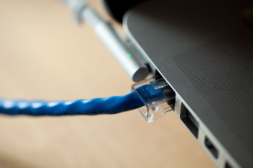 plug into ethernet connection