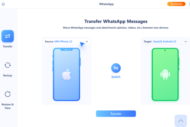 how to use easeus chattrans