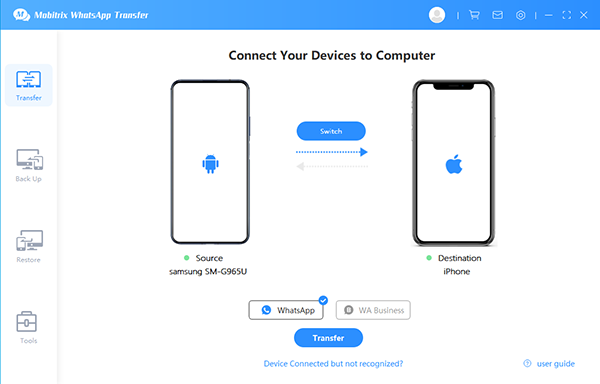 transfer whatsapp data with mobitrix whatsapp transfer